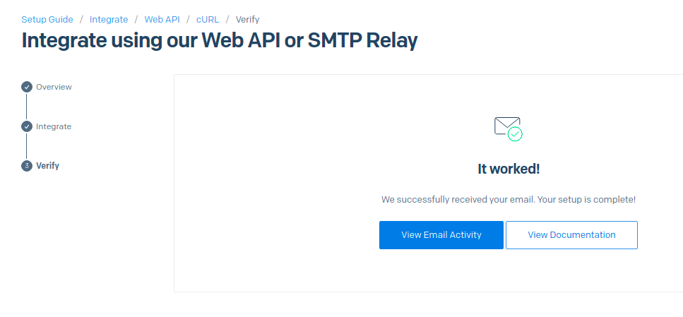 Eメール送信成功