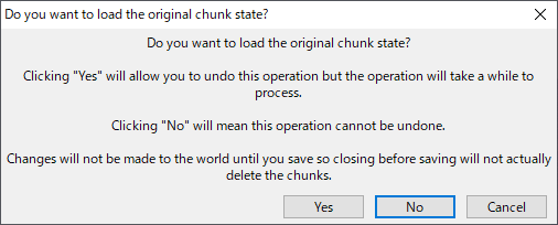 Amulet チャンク操作 Undo確認