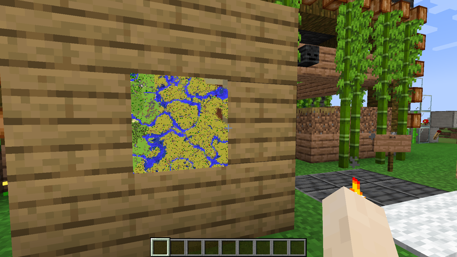 軽量ワールド 額縁に入った地図